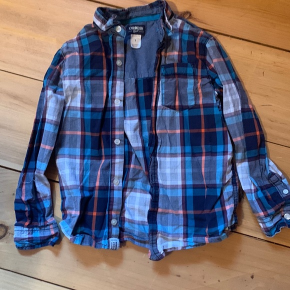 Chemise Garçon Oshkosh Manches Courtes - Taille 8 - Occasion Très Bon état